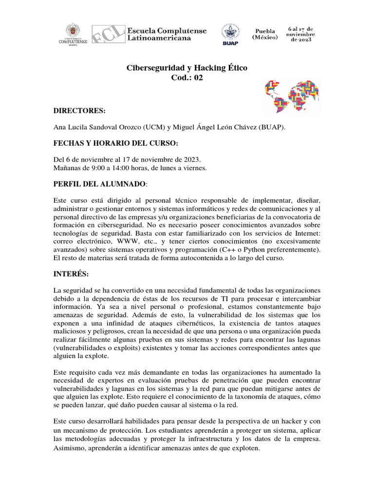 Hacking Etico V0 2 Pdf Seguridad La Seguridad Informática
