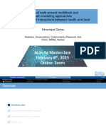 VistaMilk Presentation 2023 A Small Walk Around Multiblock and Path Modeling Approaches in The Scope of Interactions Between Health and Food