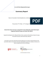Actor and Policy Mapping - Fact Sheet Summary Report - Montenegro - 20190903docx
