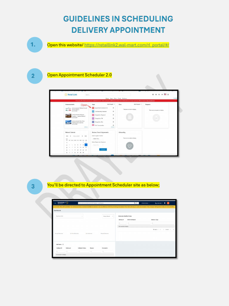 Walmart Scheduling Guide PDF