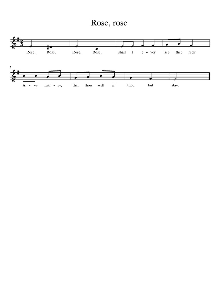 Rose, Rose | PDF