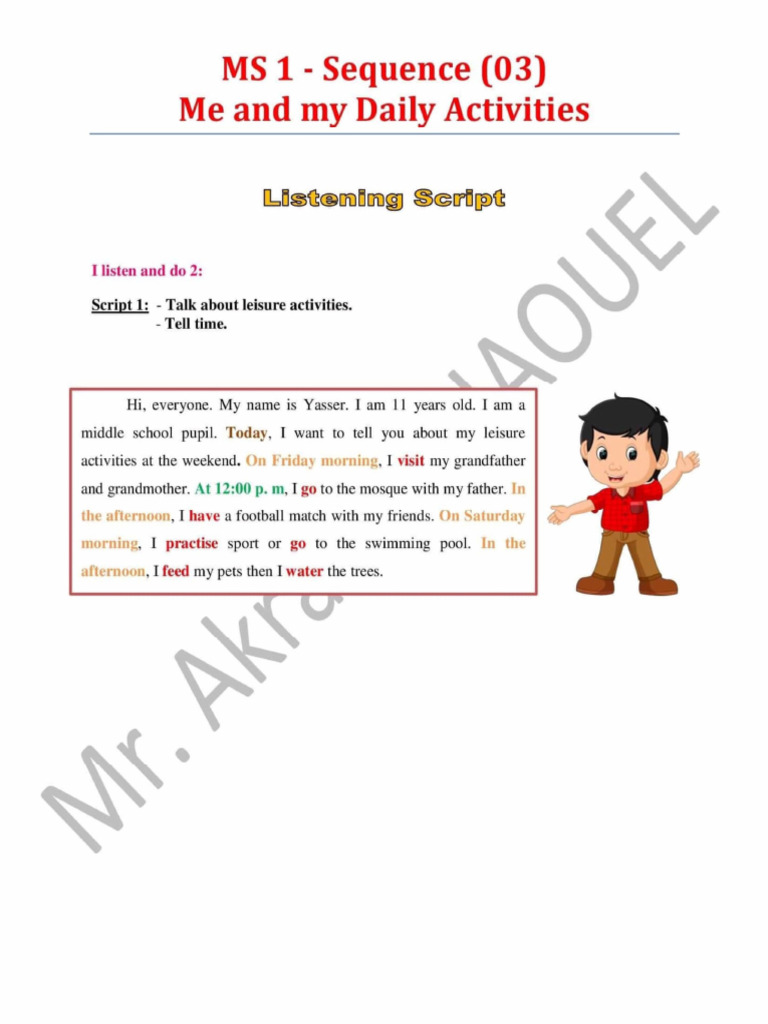 I Listen An Do Script 2 PDF | PDF