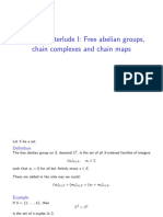 Algebraic Interlude 1 - Free Abelian Groups, Chain Complexes and Chain Maps
