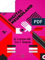 Tony D. Sampson - Digital Neuroland. An Interview With Tony D. Sampson (2017)