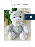 Hipopotamo Amigurumi de Pelucia PDF Receita Gratis