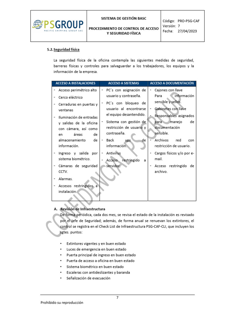 Control de Acceso y Seguridad Física BASC | PDF | Tecnologías de la ...