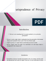 Indian Jurisprudence of Privacy