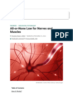 All-or-None Law For Nerves and Muscles