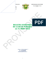 Bulletin Statistique de La Dette Publique T1 2022 PDF