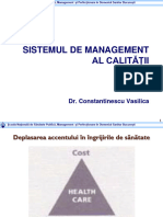 Sistemul de Management Al Calității: Dr. Constantinescu Vasilica