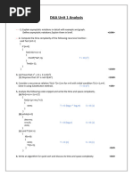 DAA Unit 1 Analysis