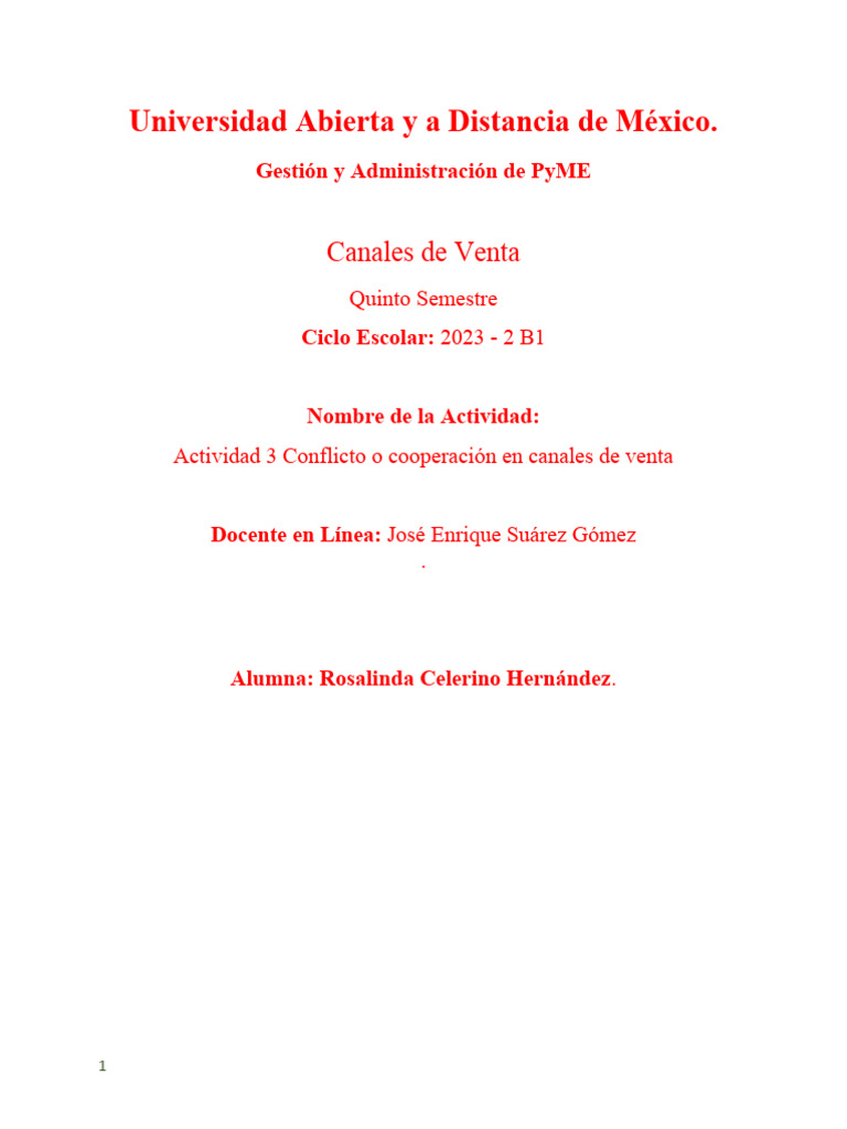 Gcav U1 A3 Roch | PDF | Agrios | Naranja)