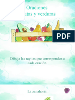 Conteo Palabras en Oraciones Frutas y Verduras