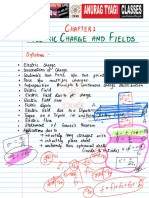 Electric Charges and Field Short Notes