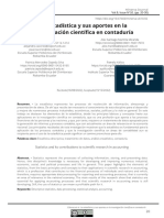 La Estadística y Sus Aportes en La Investigación Científica en Contaduría