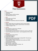 Pulse Examination OSCE