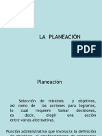 La Planeación. 4