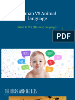 Human VS Animal Language