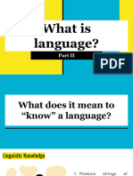 What Is Language