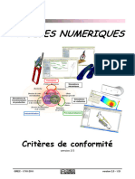 Modeles Numériques - Critères de Conformité