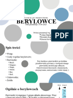 Berylowce Chemia 1