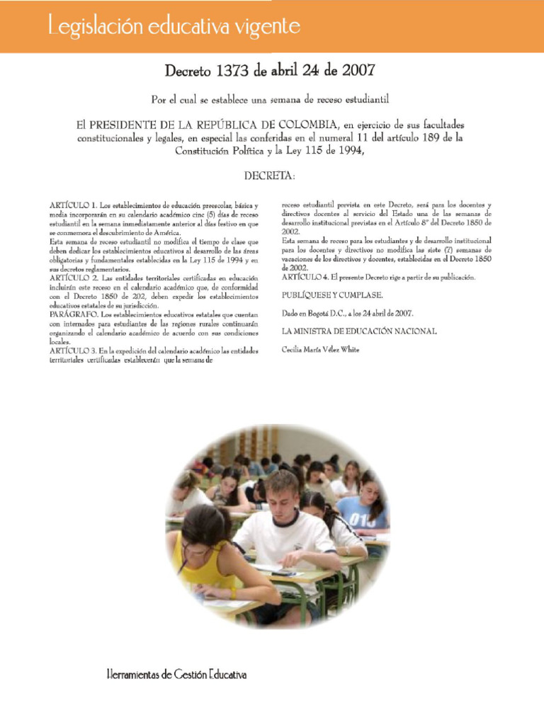 Decreto 1373 de 2007 | PDF