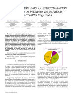 Plan de Acción para La Estructuración de Procesos Internos en Empresas Familiares Pequeñas