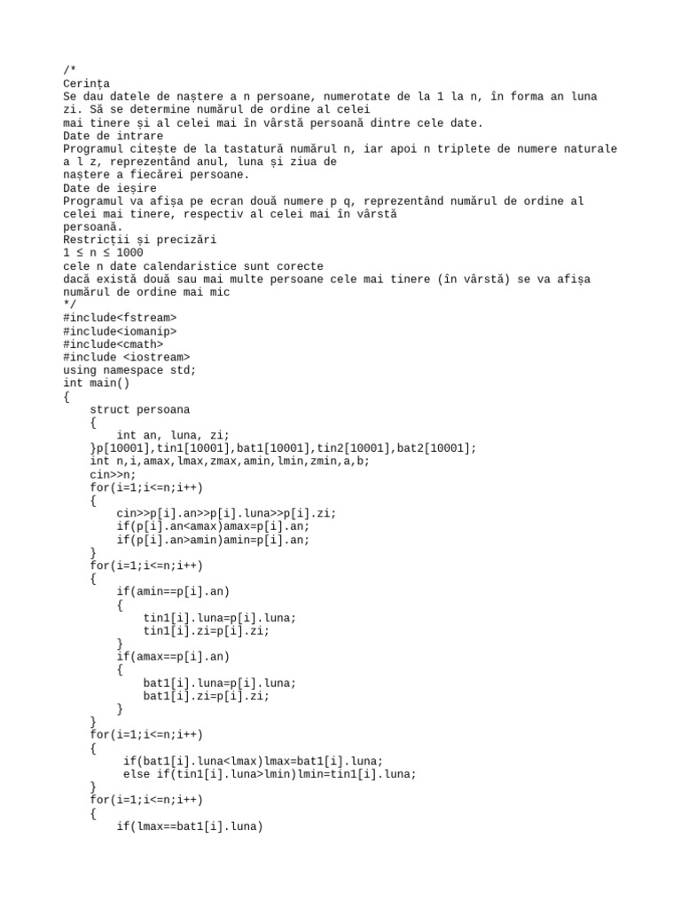 1013 Pbinfo | PDF