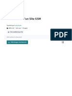 Installation D'Un Site GSM - PDF - Antenne (Radio) - GSM