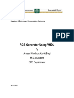 RGB Generator Using VHDL