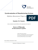 Synchronization of Manufacturing Systems