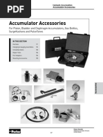 Parker Hydraulic Accumulator Maintenance Guide | PDF | Valve | Piston