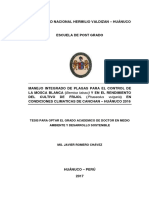 Tesis para Optar El Grado Academico de Doctor en Medio Ambiente Y Desarrollo Sostenible