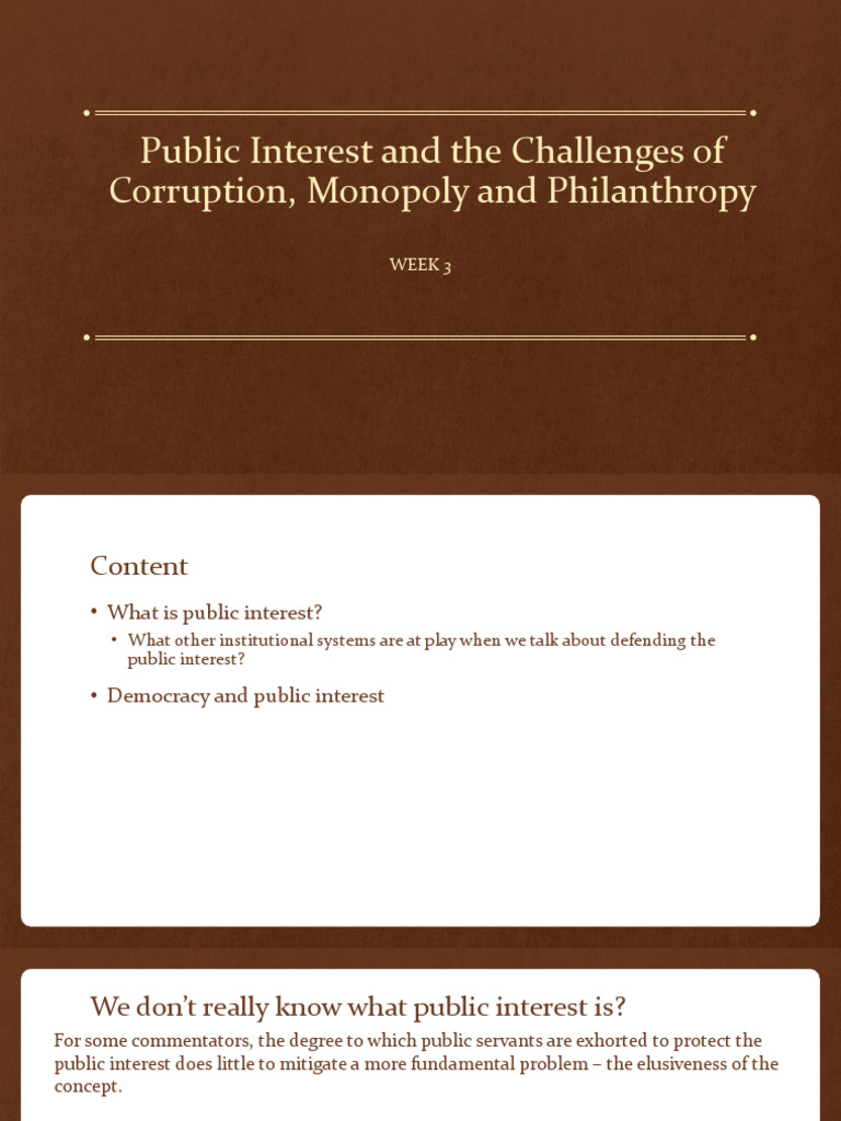 Understanding Public Interest | PDF
