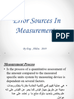 Error Sources In measurements 2 ١