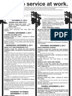 Meralco Maintenance Schedule (October 31, 2011 - November 6, 2011)