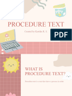 Procedure Text: Created by Kartika R. S