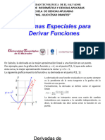 Teoremas Especiales para Derivar Funciones