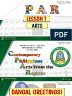 Cpar Lesson 1 Arts