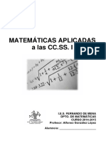 Matematicas Aplicadas A Las CC Ss I