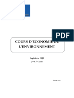 Economie de Lenvironnement