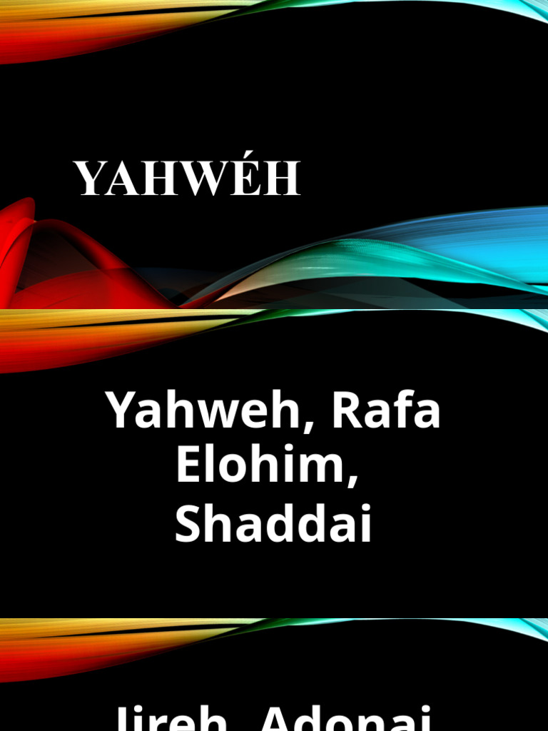 Yahwéh Pdf