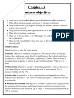 Chapter-4, Business Objectives