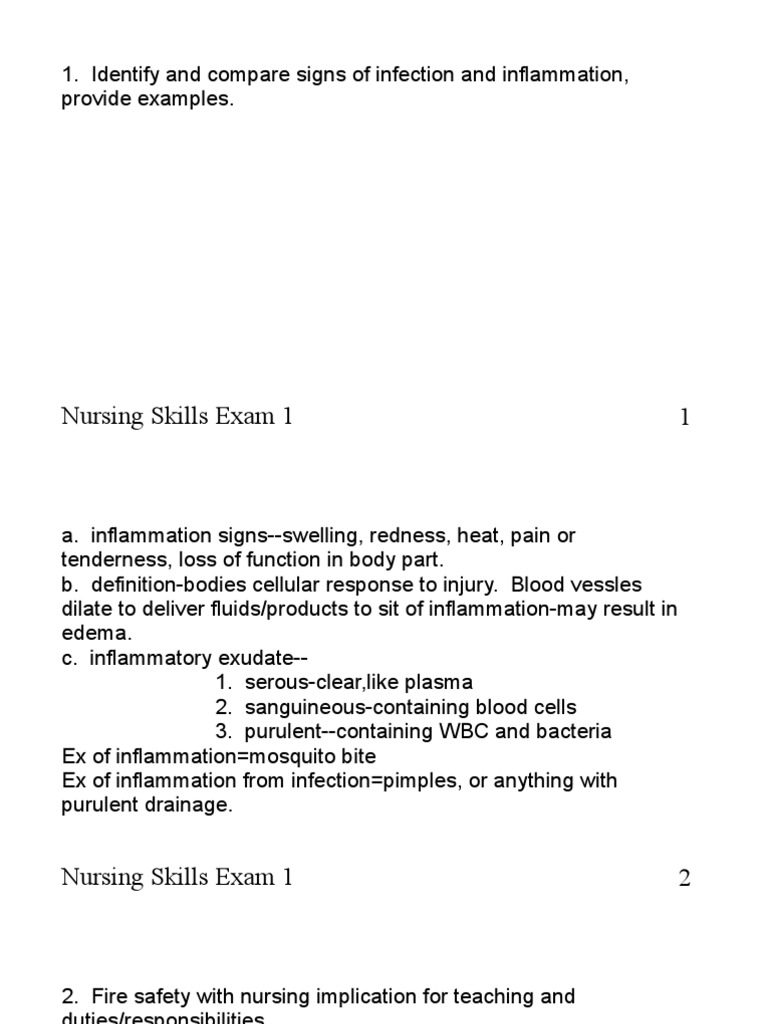 N Skills Test One Guide With Answers | PDF | Immune System ...