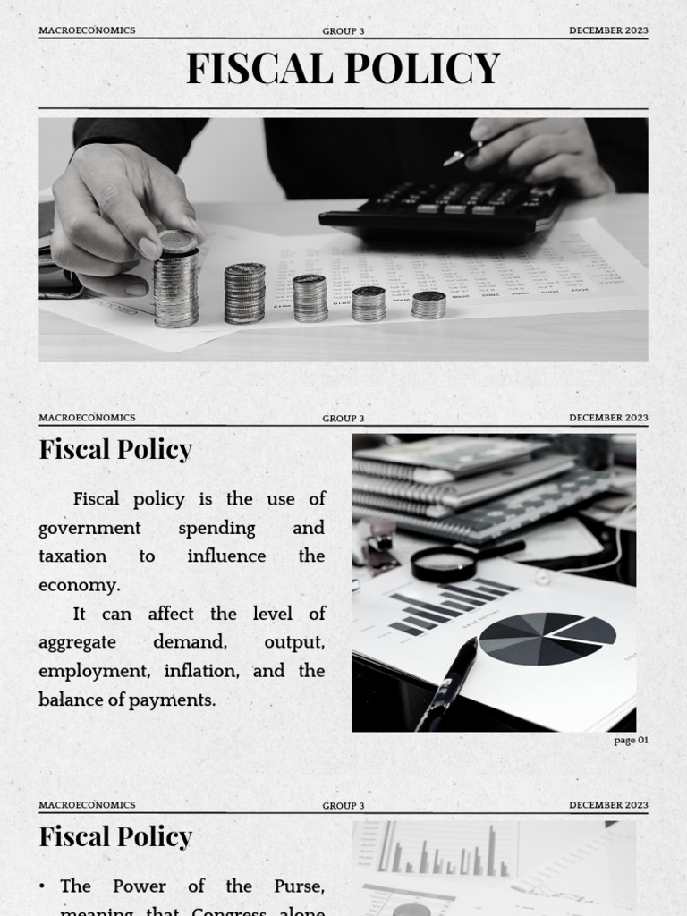 GROUP 4 Fiscal Policy | PDF | Fiscal Policy | Macroeconomics