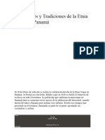 Costumbres y Tradiciones de La Etnia Negra en Panamá