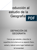 Presentacion Introduccion A La Geografia