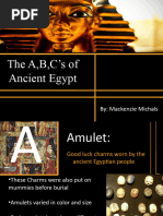 Abc's of Egypt