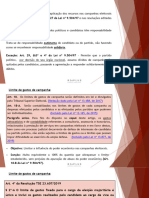 Financiamento de Campanha: Art. 17 Da Lei Nº 9.504/97: Partidos Políticos e Candidatos Têm Responsabilidade