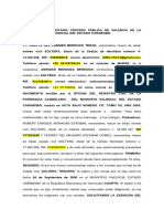 Carta de Solteria Mileidy